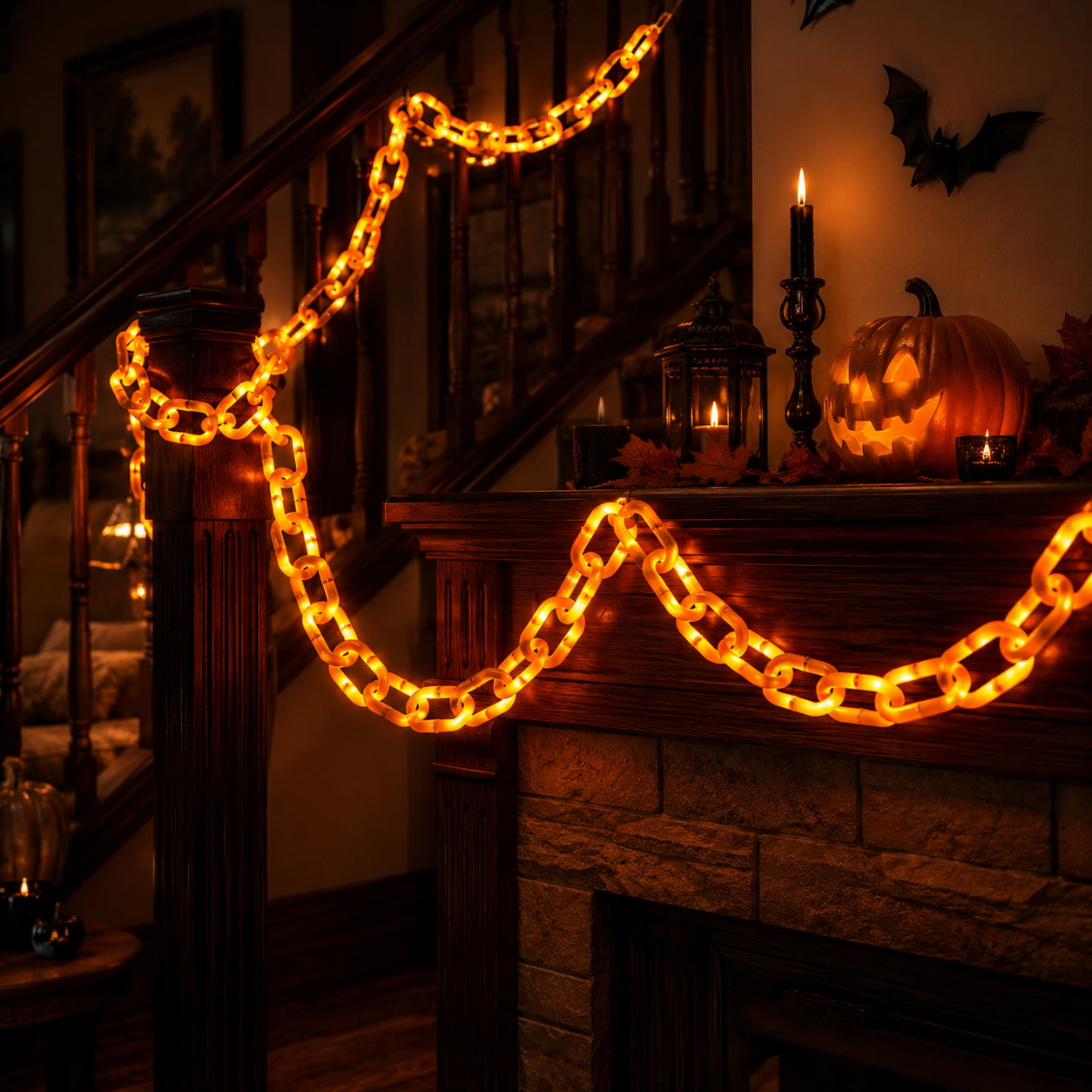Halloween LED Chain Garland-HandPrint