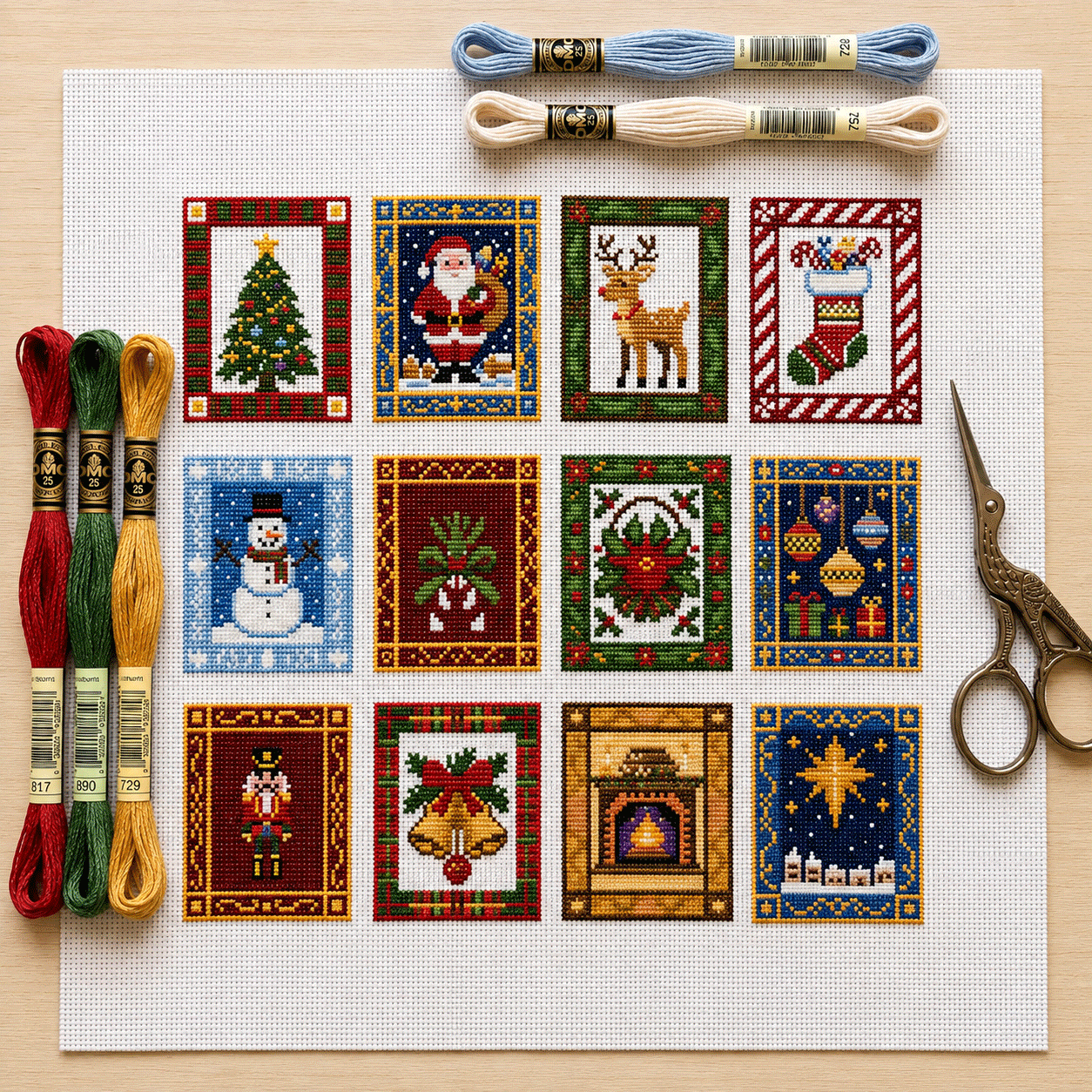 Nativity Cross Stitch Kit-HandPrint