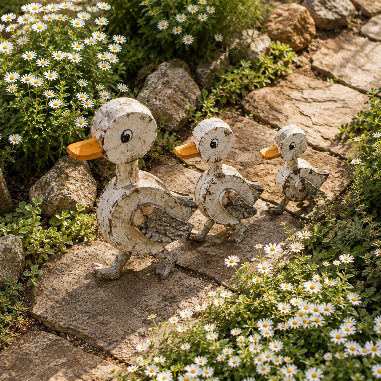 Woodland Stroll Duck Trio – Set Of 3-HandPrint