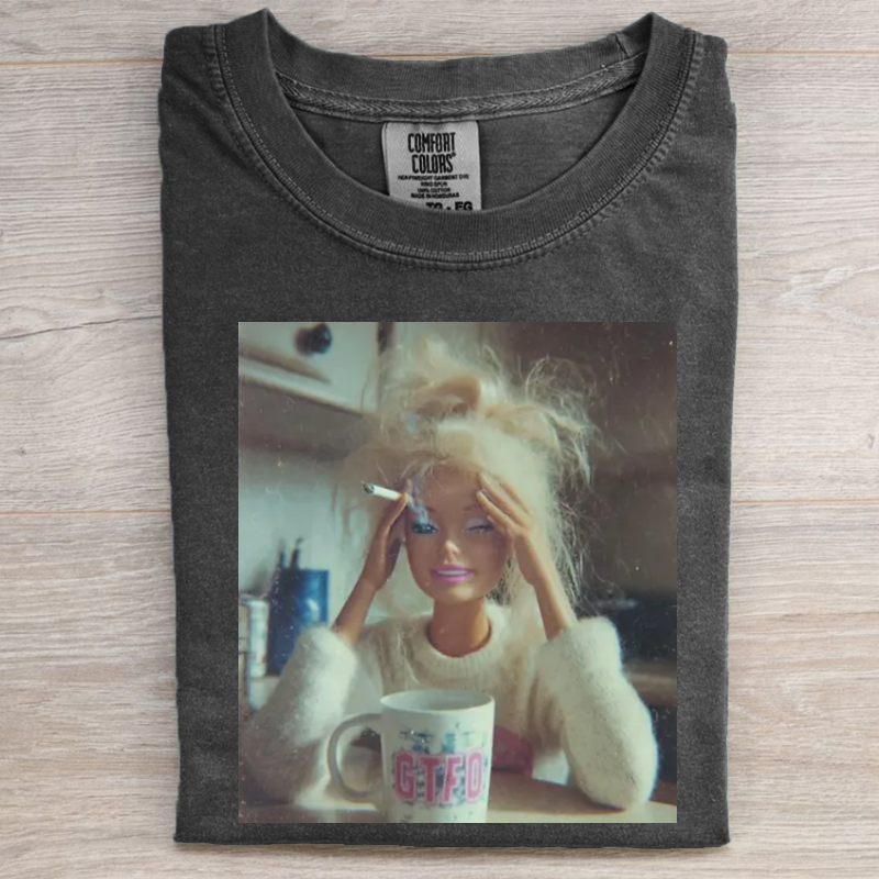 Distressed Doll Face Meme T-shirt-NaturexCraft