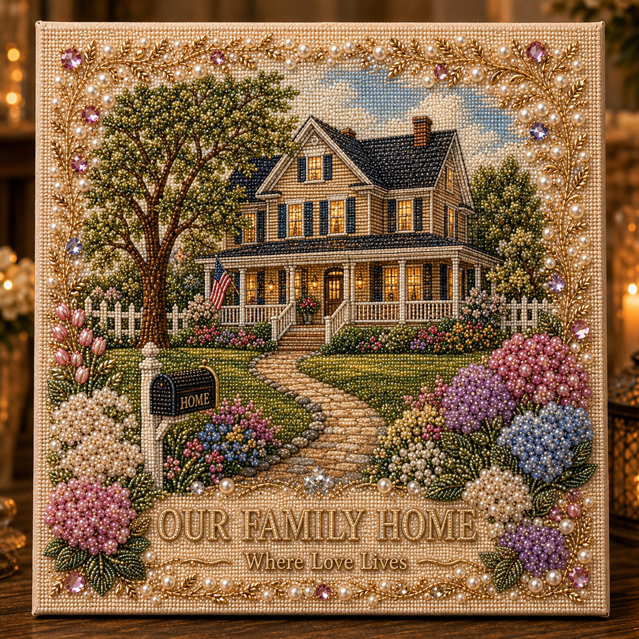 ✨ Pearl Art DIY Kit – American Memories Collection-HandPrint