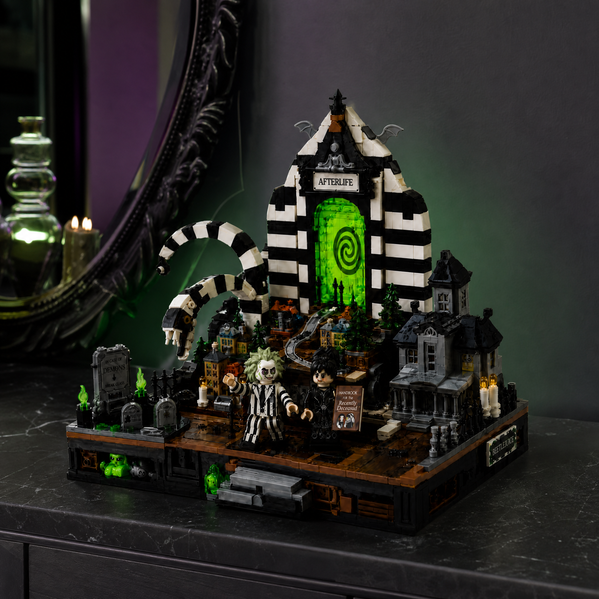 Gothic Afterlife Portal Attic Building Set-HandPrint