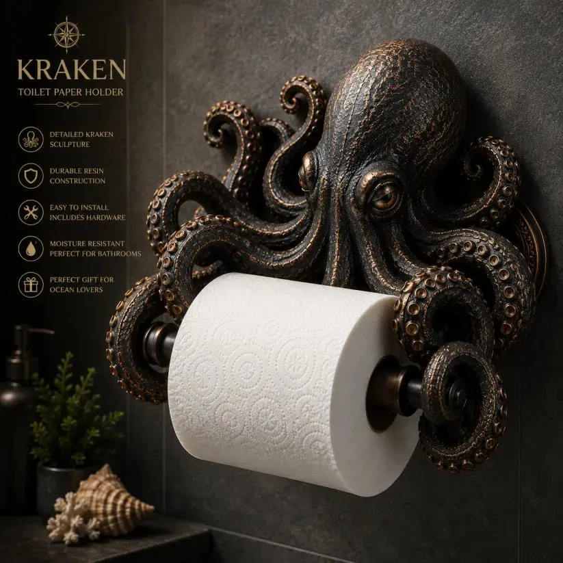 🌊 Ocean Guardians Toilet Paper Holder Series-HandPrint
