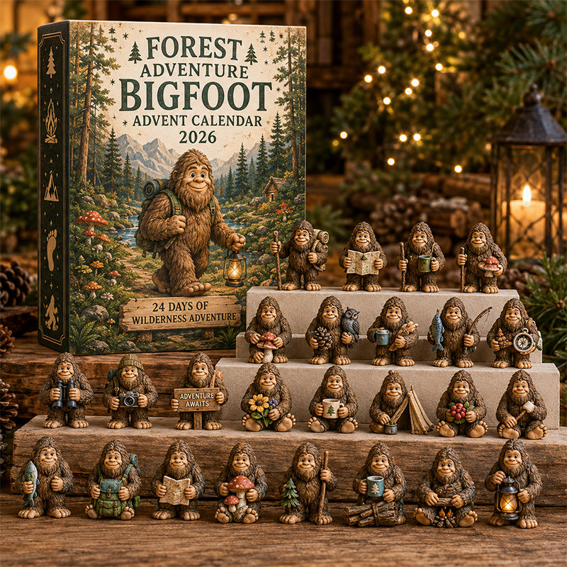 👣🎄 Bigfoot Advent Calendar 2026 – 24 Days of Wild Adventures 🎁🌲-HandPrint