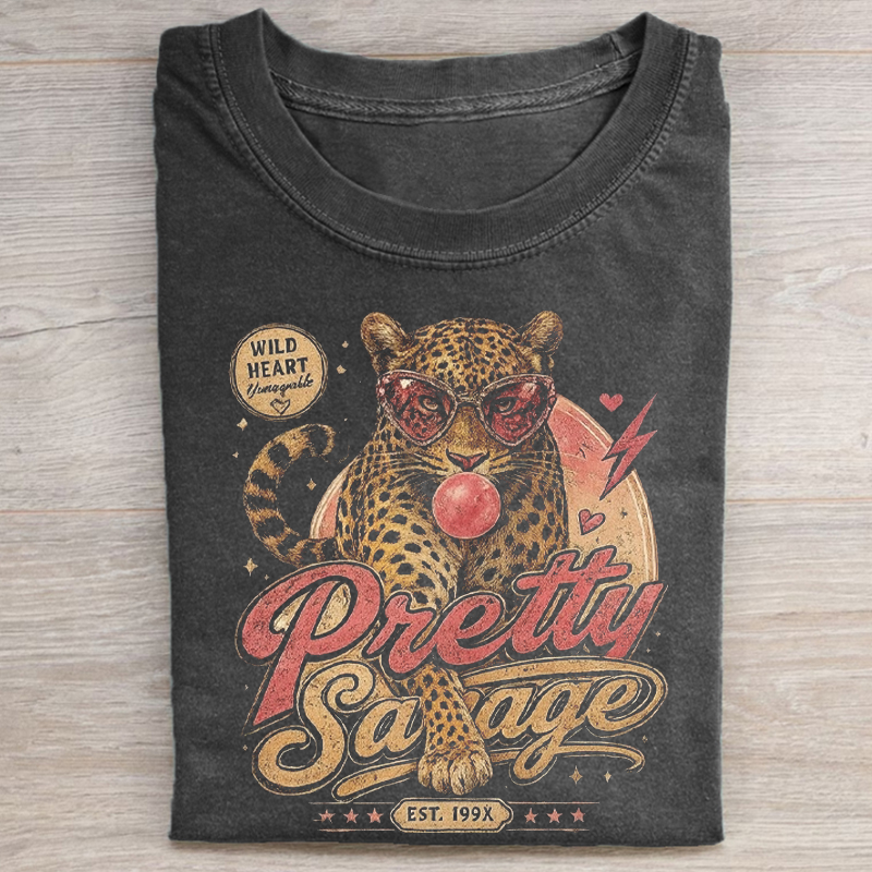 Leopard Graphic T-shirt-NaturexCraft