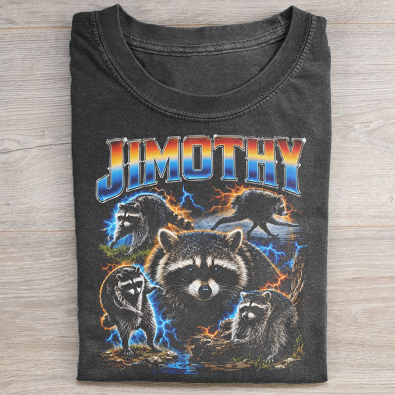 Jimothy Raccoon T-shirt-NaturexCraft