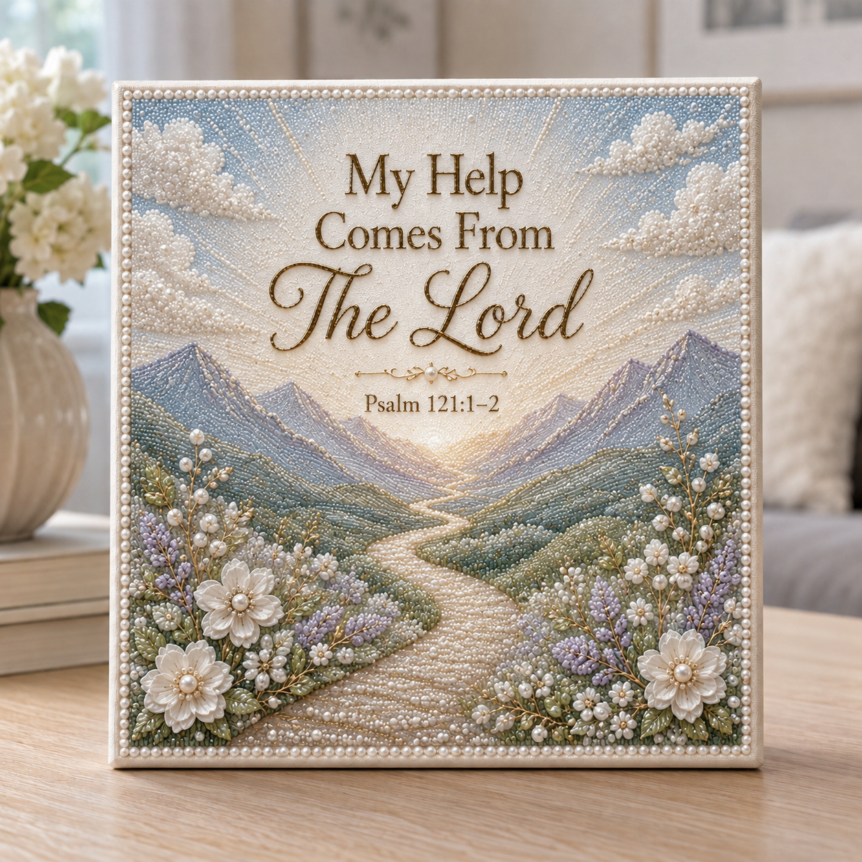 ✝️ Psalms of Comfort & Strength – Pearl Art DIY Kit-HandPrint