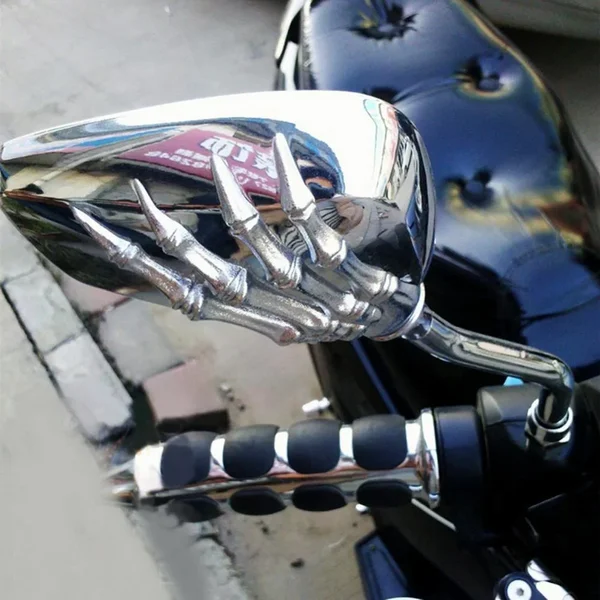 Pairs of Distinctive Skull Hand Rearview Side Mirror-HandPrint