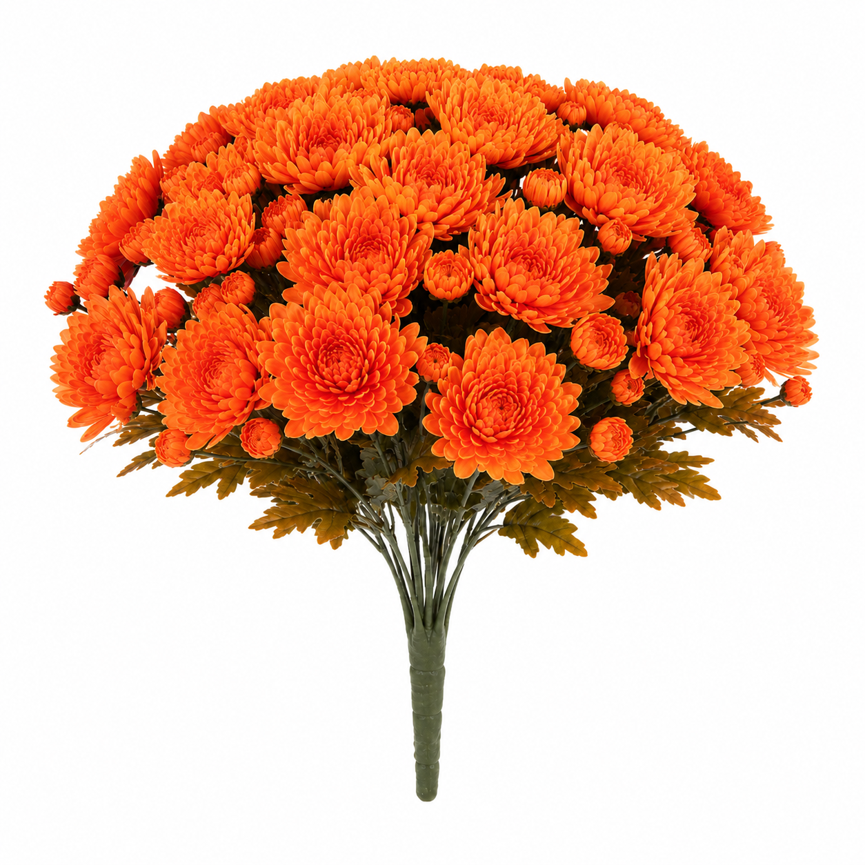 Autumn Bloom Faux Chrysanthemum Bush-HandPrint