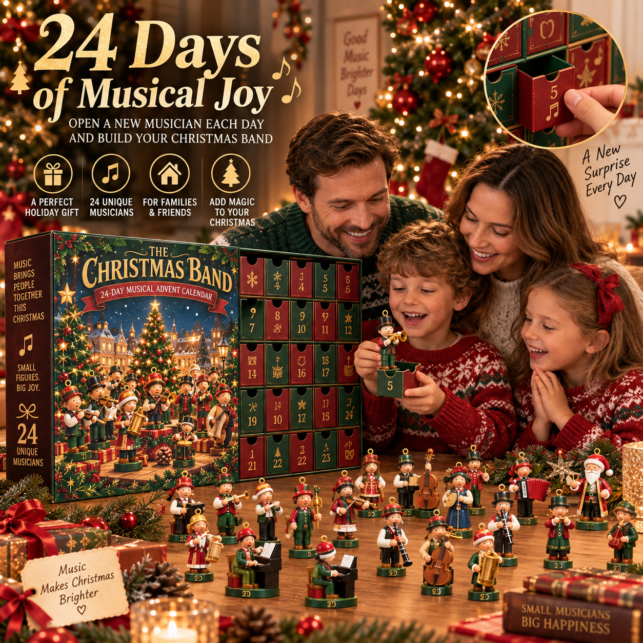 24 Days. 24 Musicians. One Magical Christmas Band. 🎄🎶-HandPrint