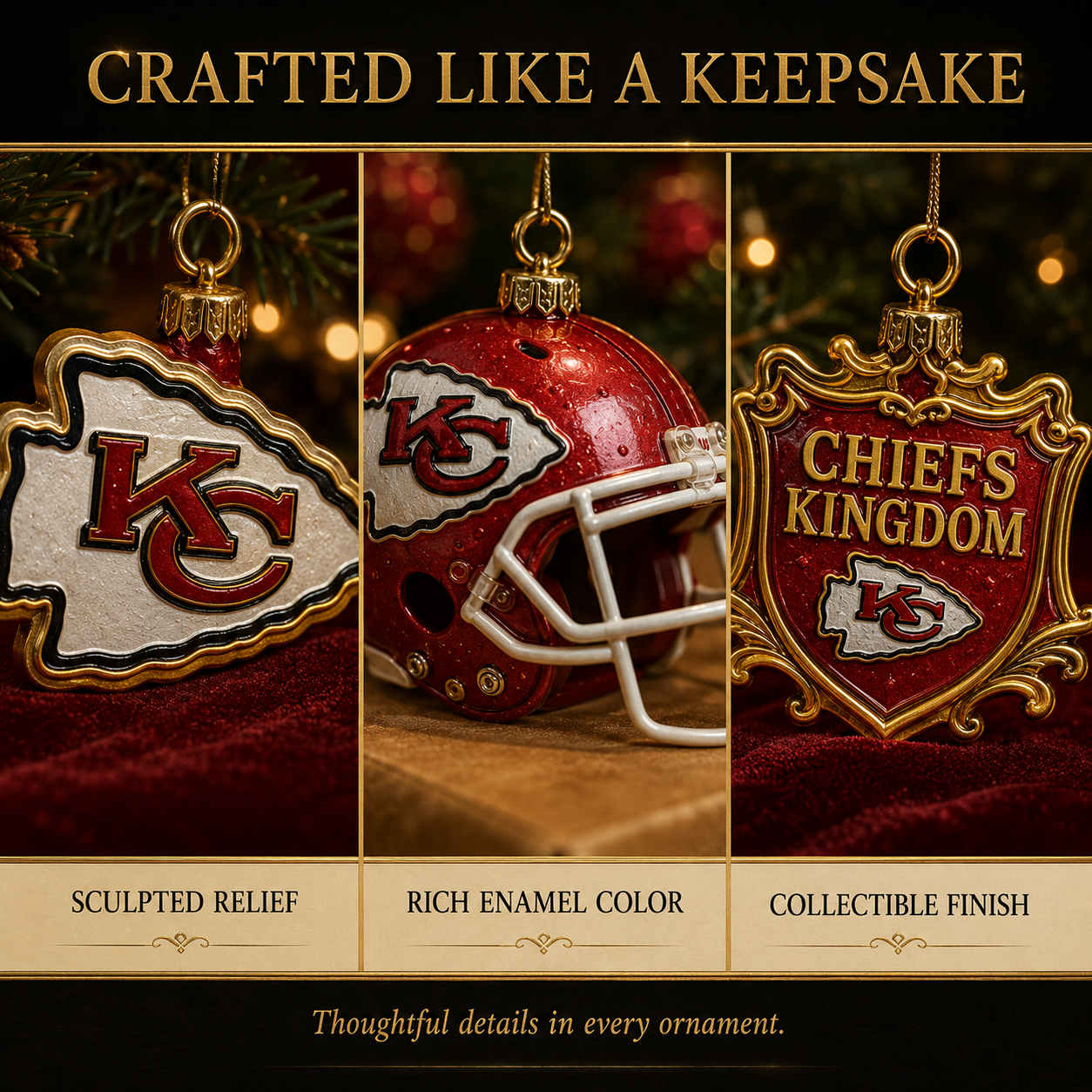 🎄 Chiefs Kingdom Football Christmas Advent Calendar-HandPrint