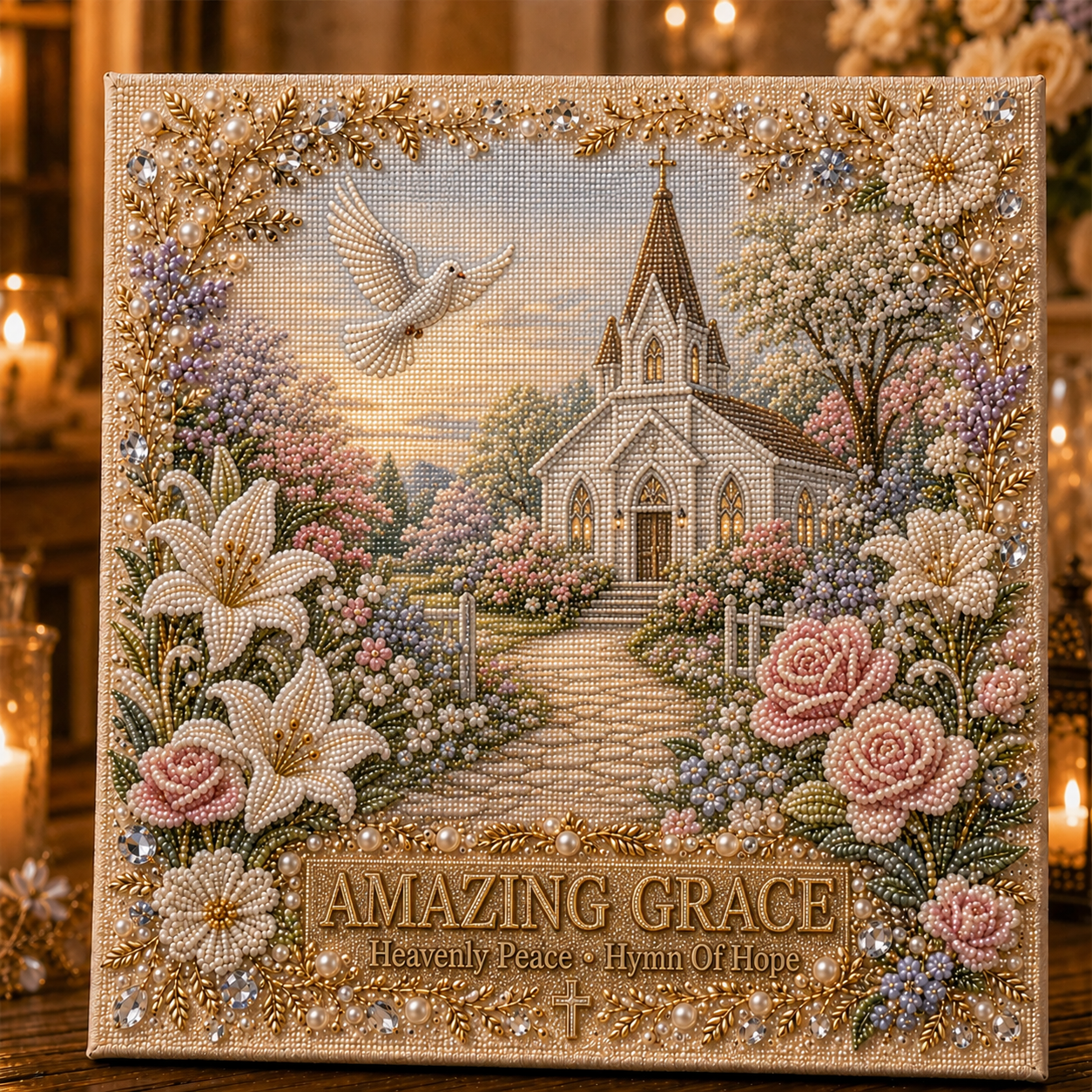 ✝️ Faith & Grace Pearl Art Kit-HandPrint