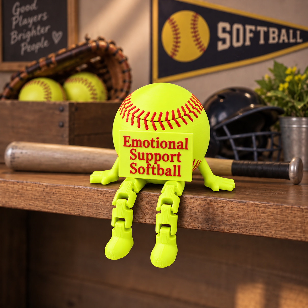 Emotional Support Football-HandPrint