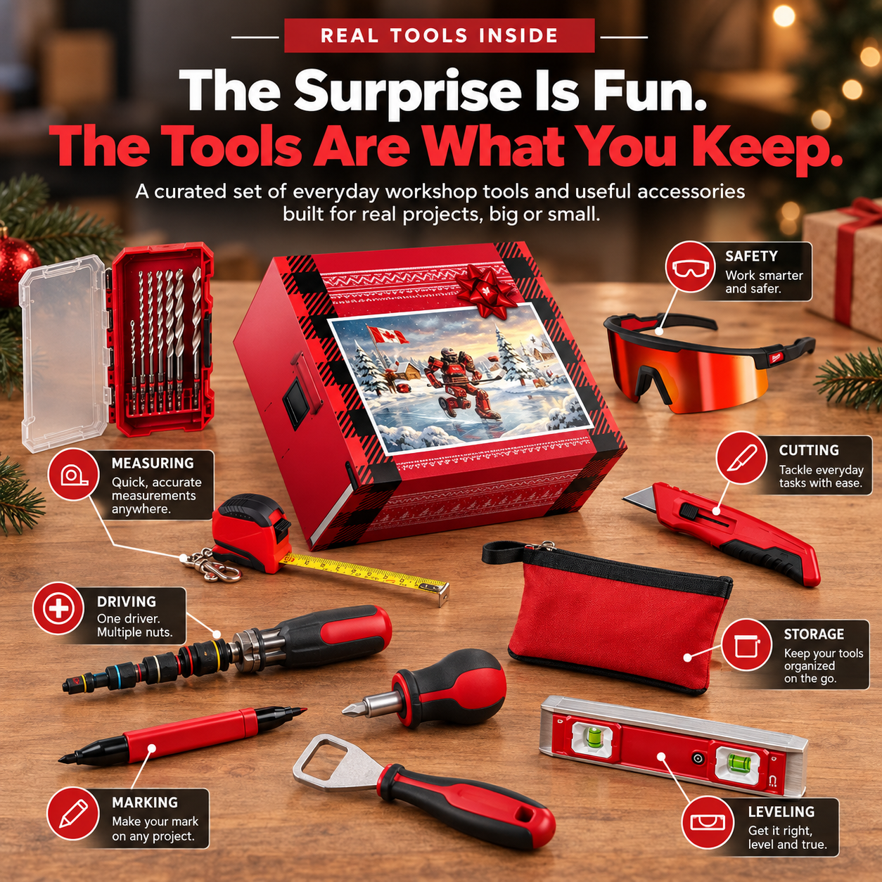 24 Days of Tools Christmas Countdown Gift Set-HandPrint
