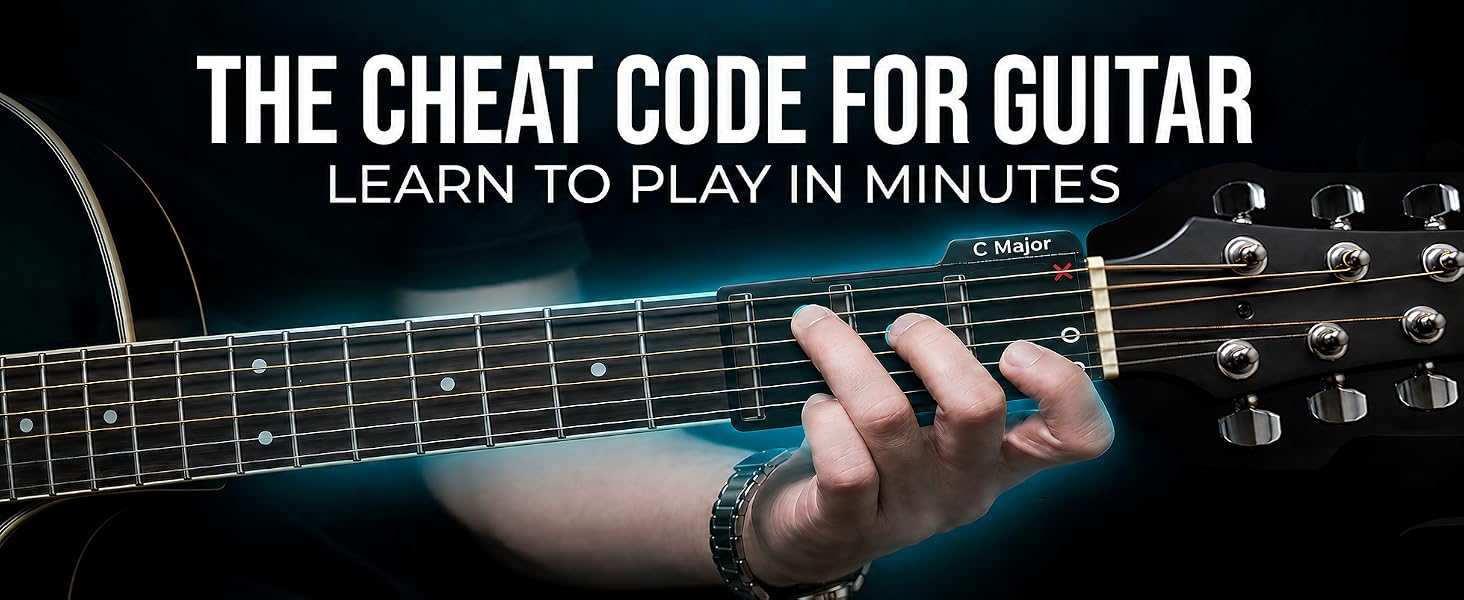 Guitar Chord Cards for Beginners (15-Pack) | Learn Chords Fast | Guitar Gift for New Players-HandPrint