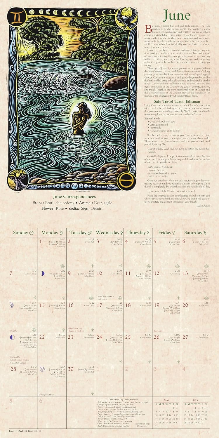 🕯️Llewellyn's 2027 Witches' Calendar – Premium Wall Calendar & Witchy Gift-HandPrint