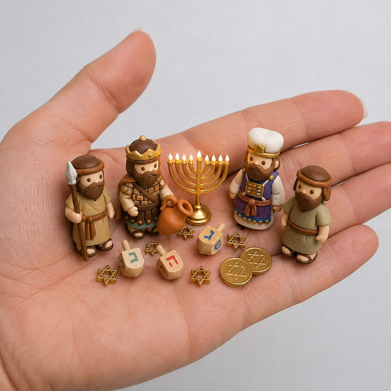 The Miracle of Hanukkah Tin Box-HandPrint