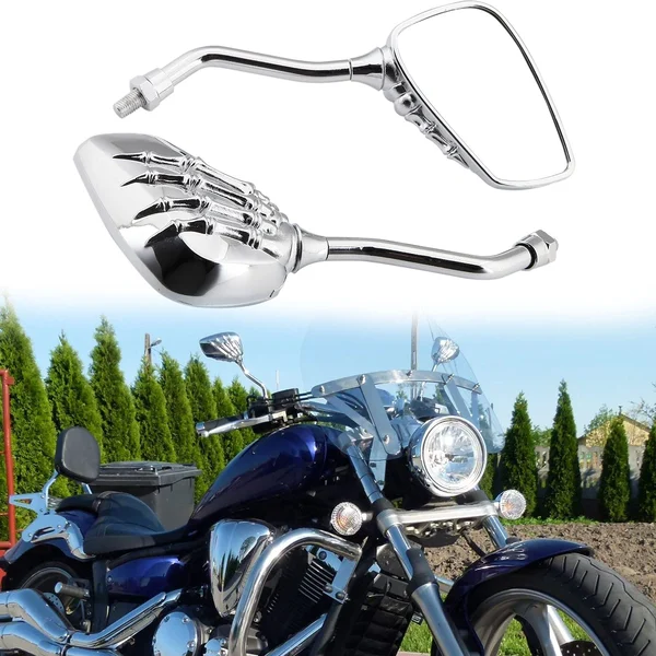 Pairs of Distinctive Skull Hand Rearview Side Mirror-HandPrint