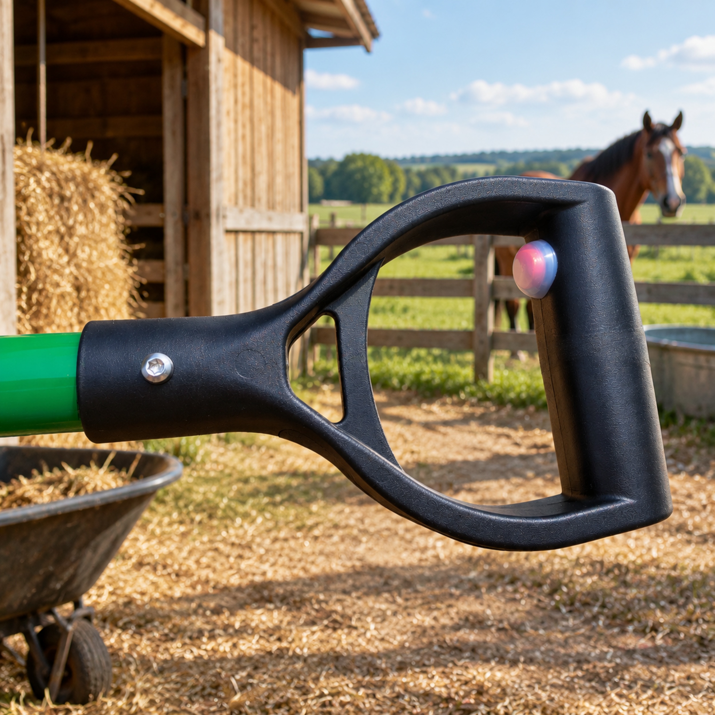 Electric Stable Fork – Cordless Manure Fork with Vibrating Tines
