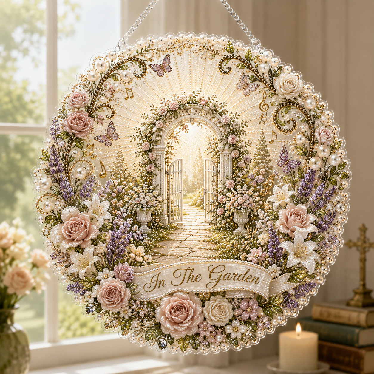 ✝️ Beloved Hymns Pearl Art Hanging Collection-HandPrint