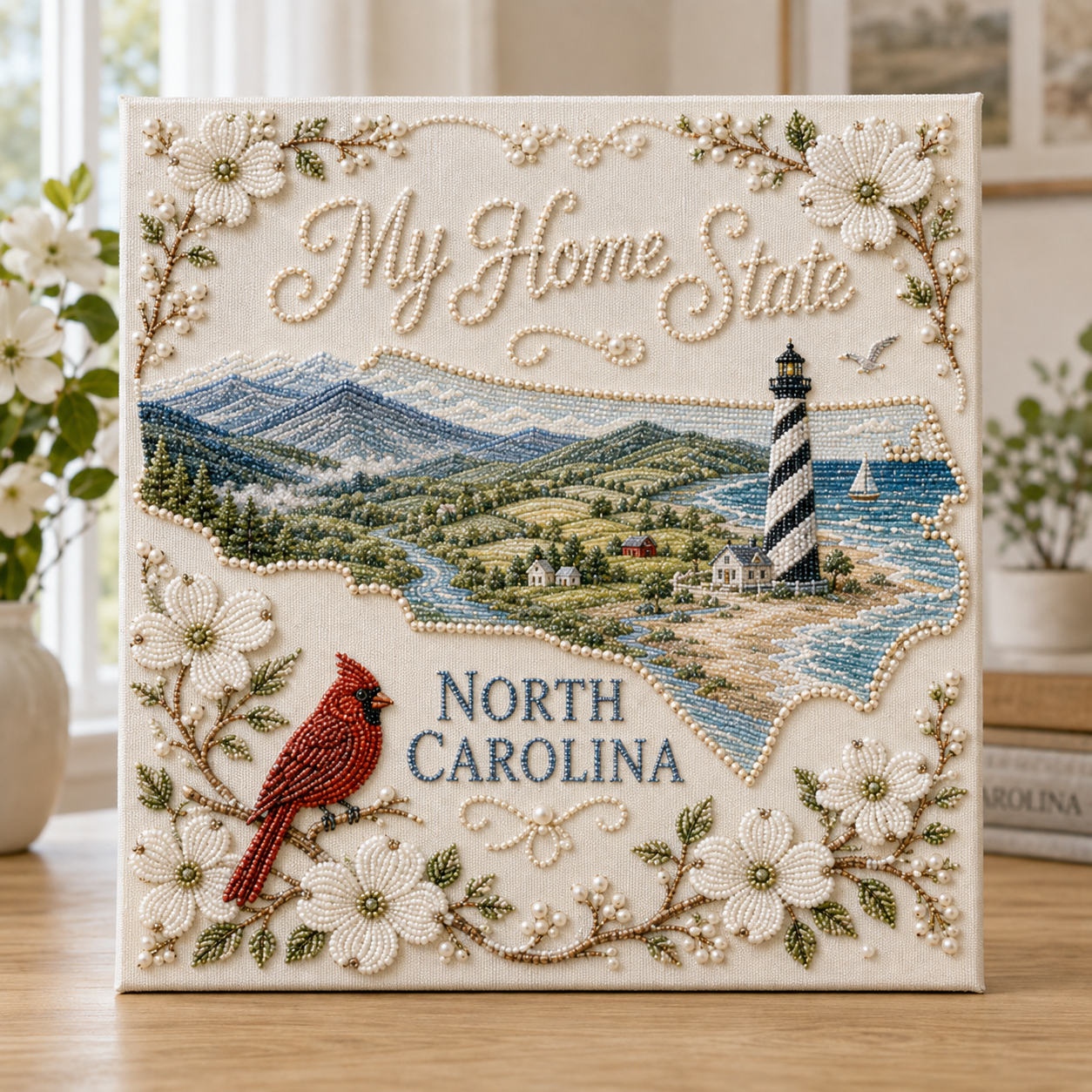 ✨ My Home State DIY Pearl Art Kit-HandPrint