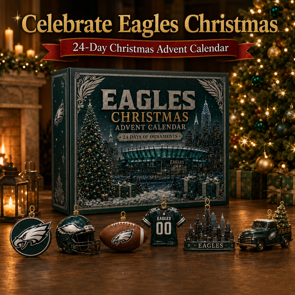 🎄 Eagles Christmas Advent Calendar-HandPrint