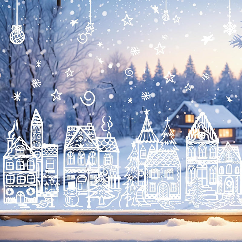 Christmas Village Stickers-HandPrint
