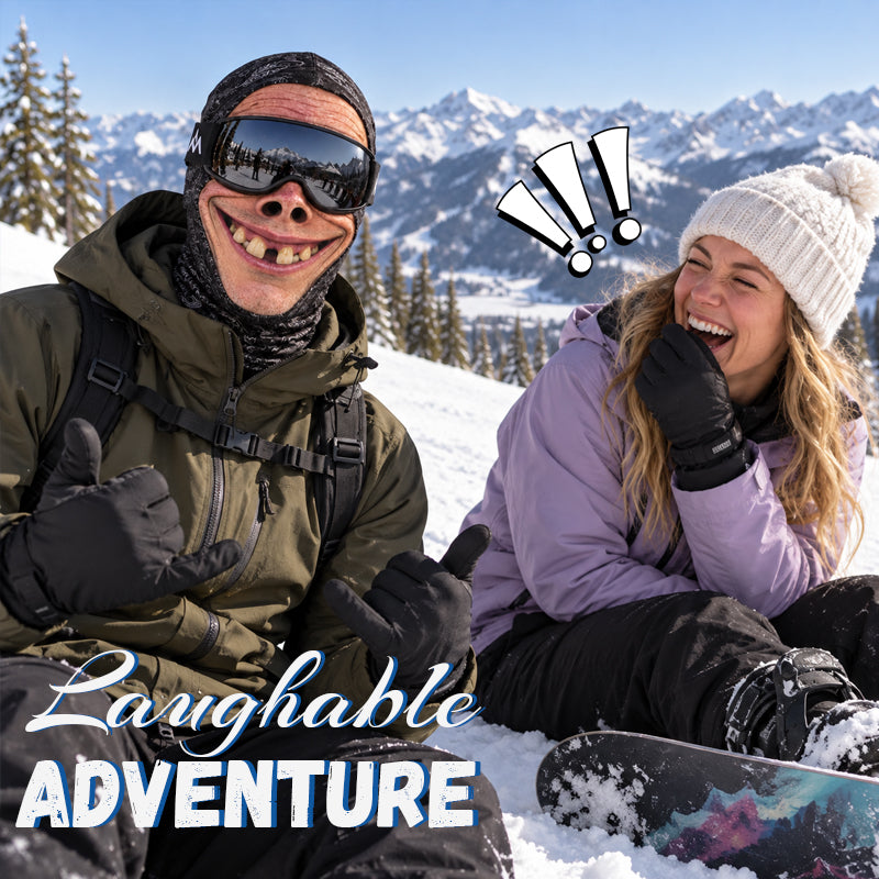 Funny Ski Mask for Snow Adventures-HandPrint