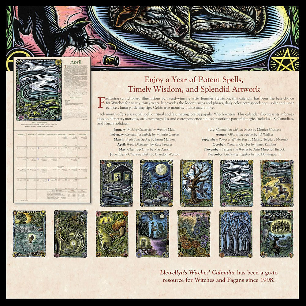 🕯️Llewellyn's 2027 Witches' Calendar – Premium Wall Calendar & Witchy Gift-HandPrint