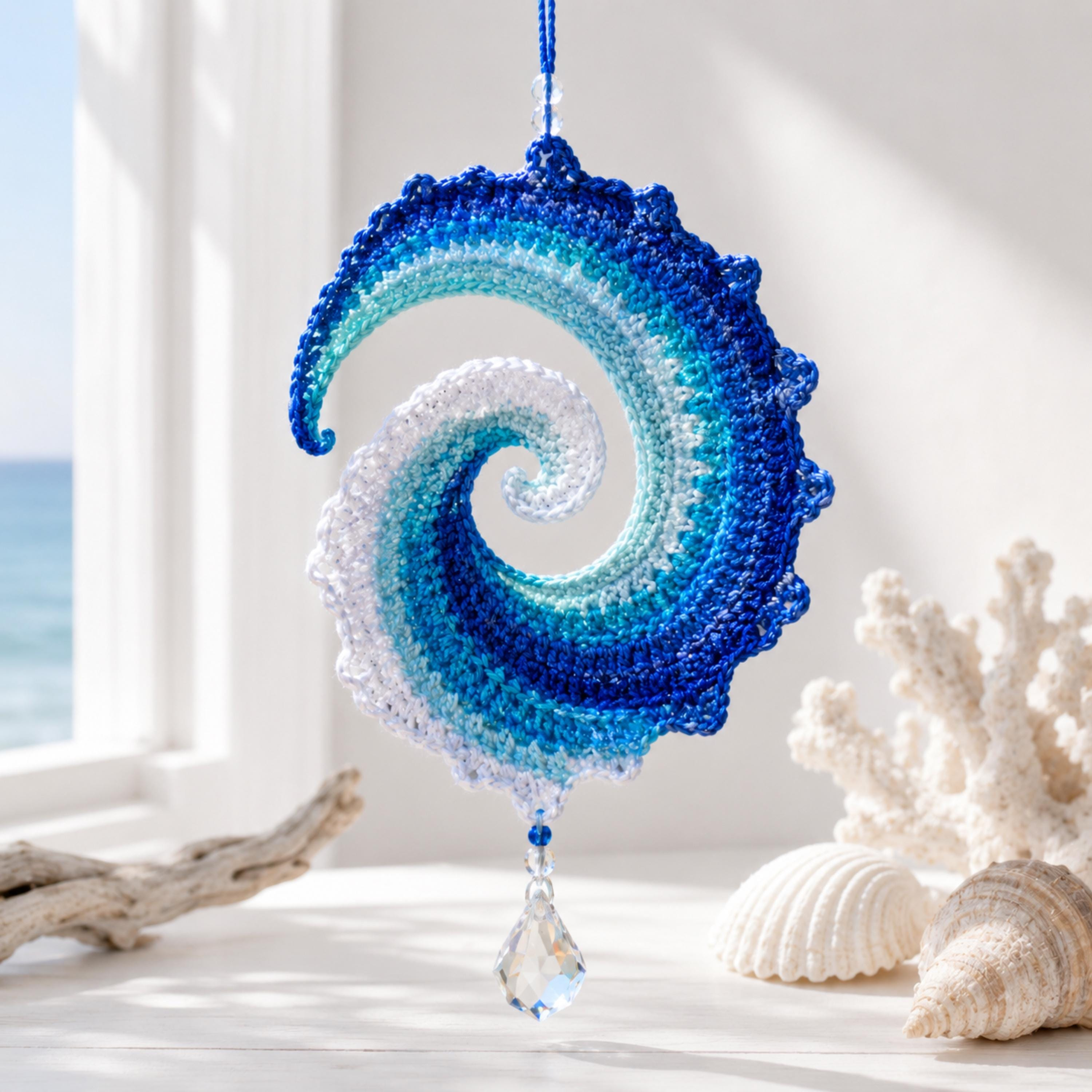 Ocean Wave Crochet Wind Spinner Diy Kit-HandPrint
