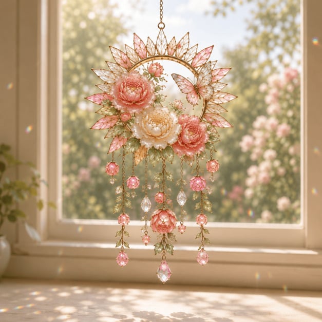 🔥Last Day 50% OFF - 🌸Crystal Garden Suncatcher-HandPrint