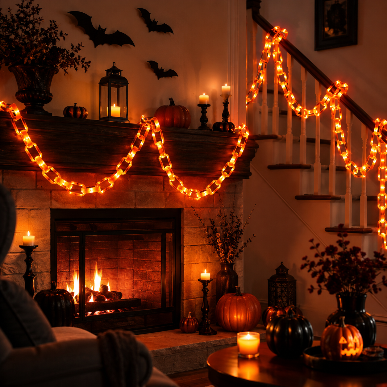 Halloween LED Chain Garland-HandPrint