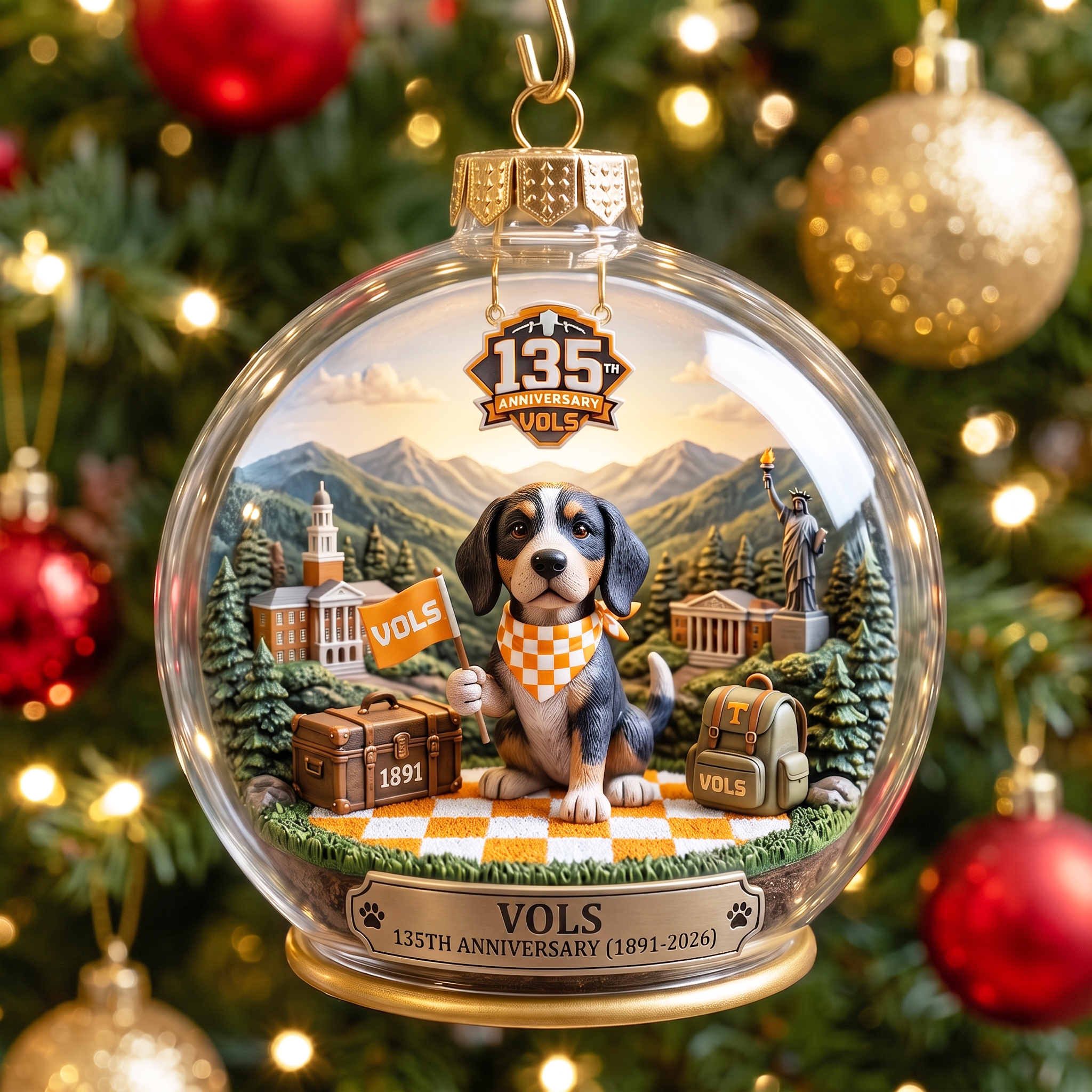 Vols 135th Anniversary Commemorative Ornament-HandPrint