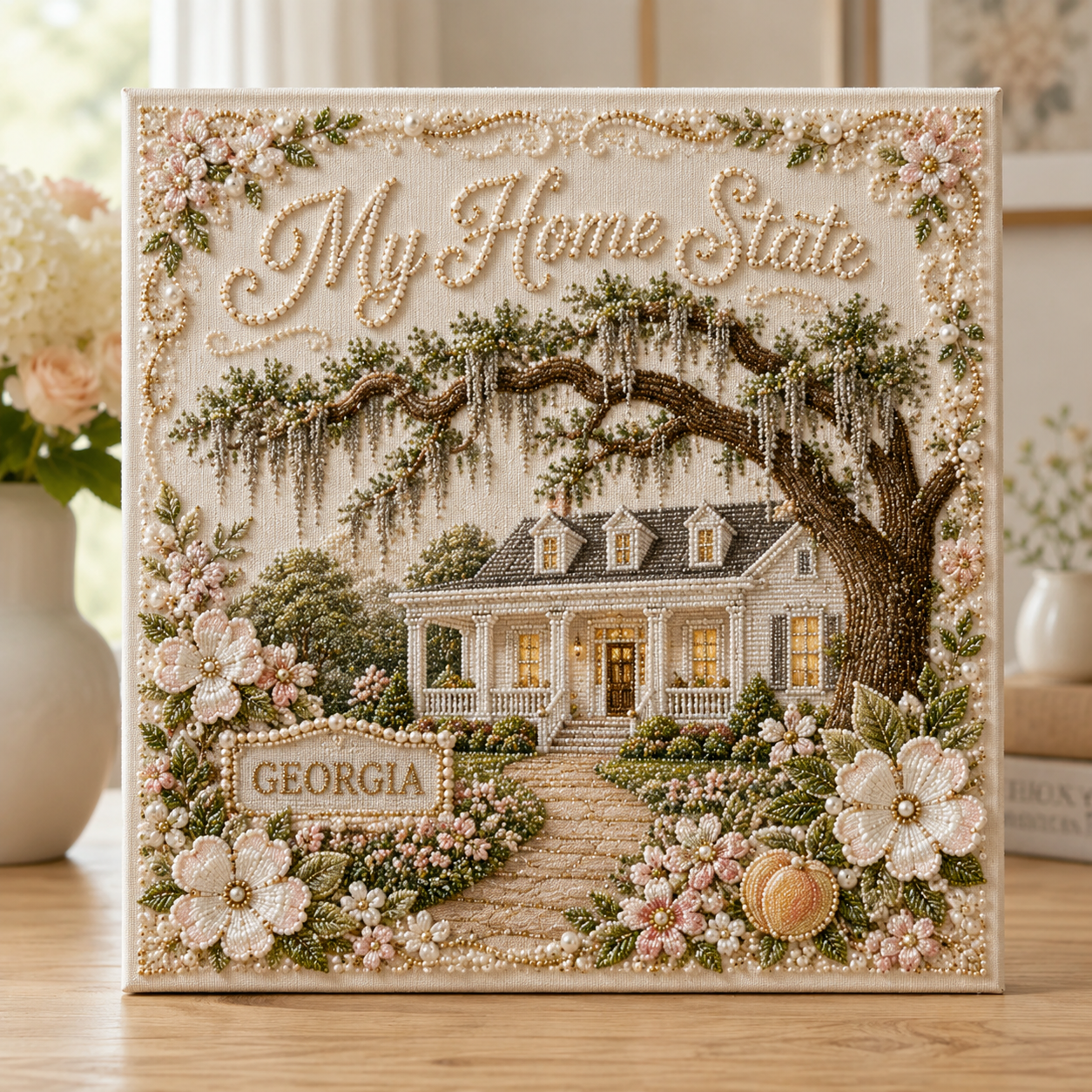 ✨ My Home State DIY Pearl Art Kit-HandPrint