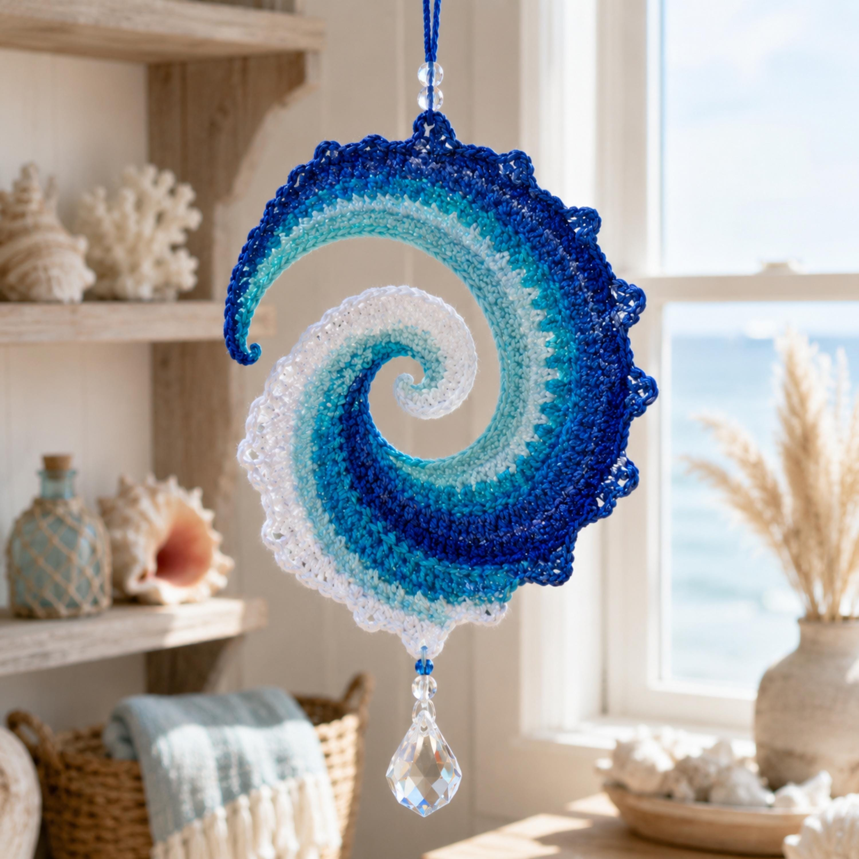 Ocean Wave Crochet Wind Spinner Diy Kit-HandPrint