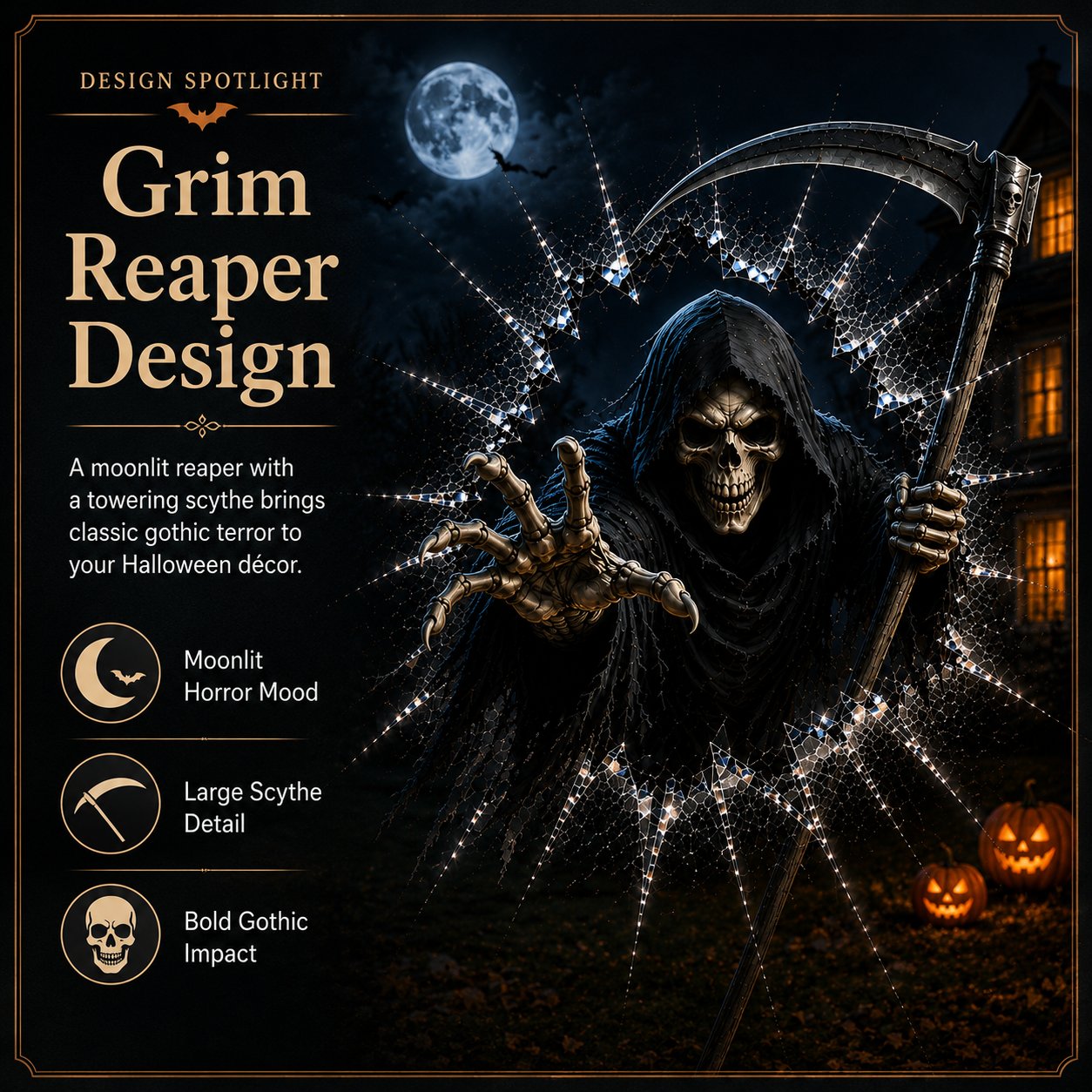 🎃 2026 Halloween Window Decals – 3D Crack Glass Spooky Decorations for a Haunted Halloween Scene-HandPrint