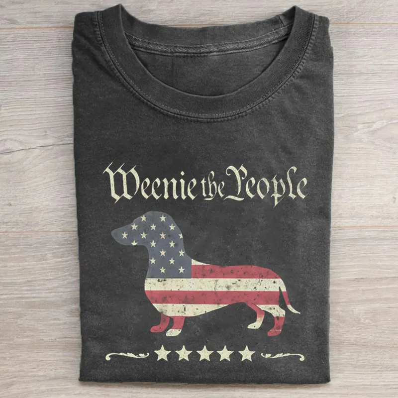 Merica Dog Dachshund T-shirt-NaturexCraft
