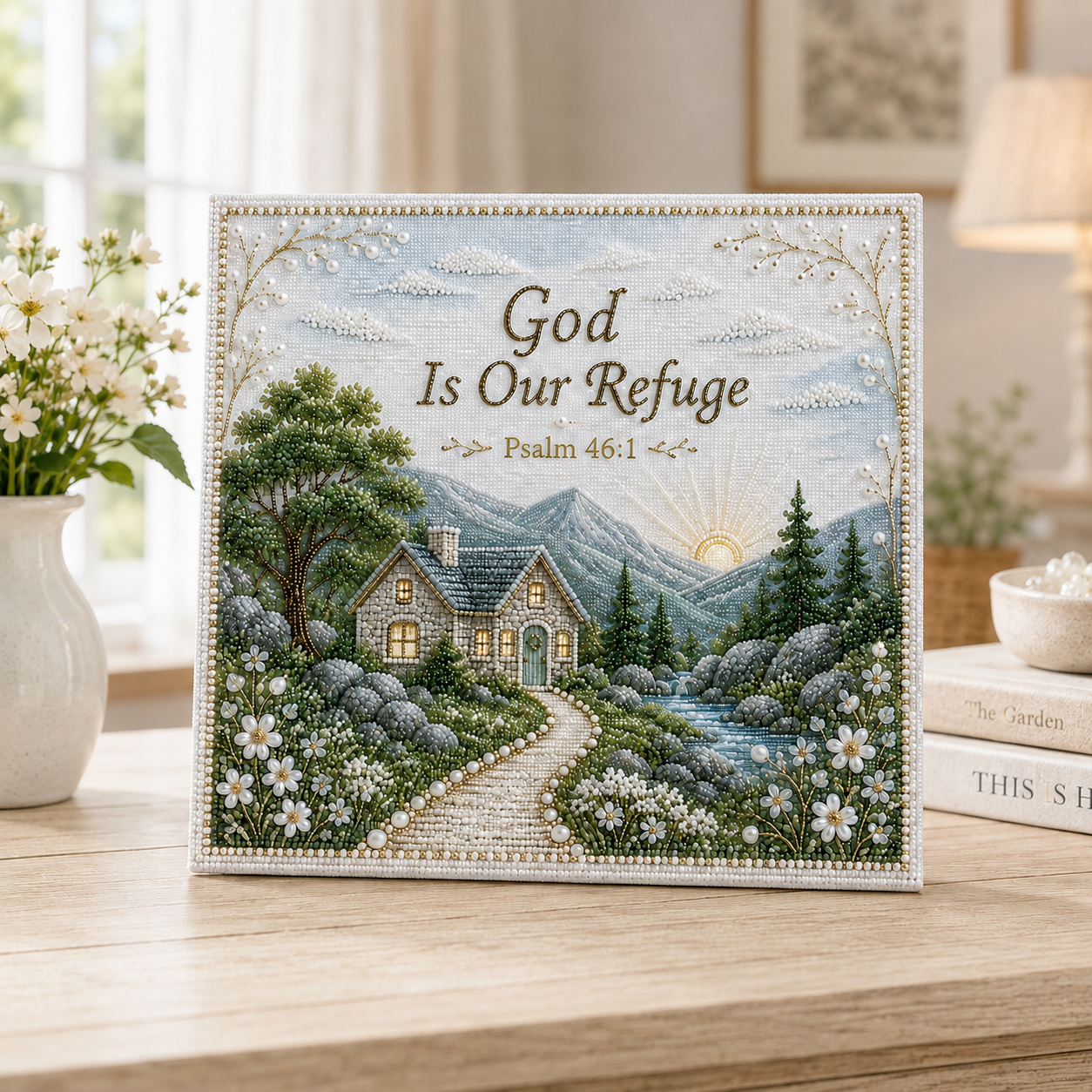 ✝️ Psalms of Comfort & Strength – Pearl Art DIY Kit-HandPrint