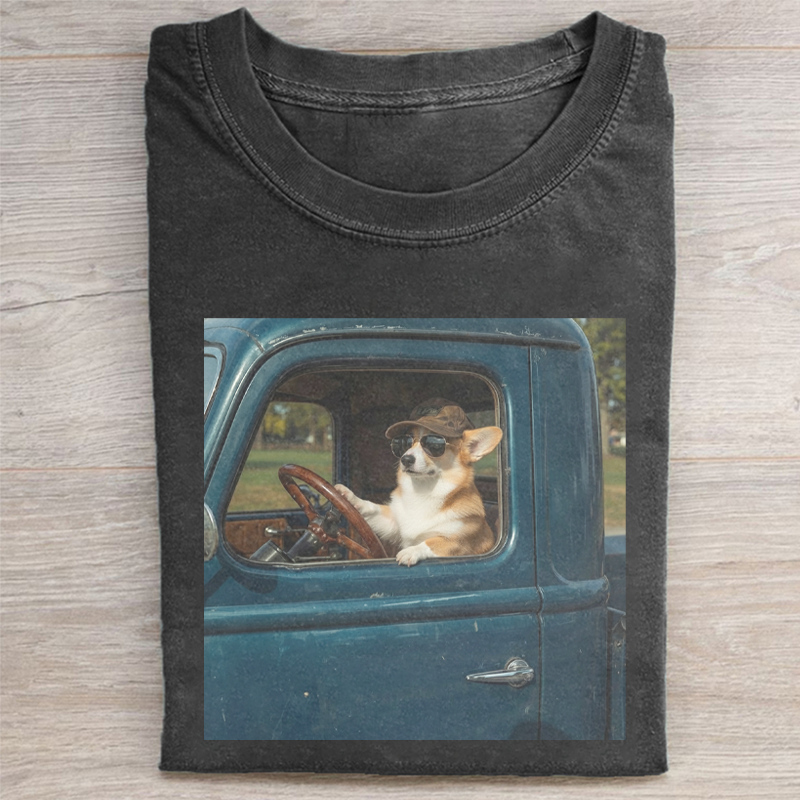 Funny Corgi Meme T-shirt-NaturexCraft
