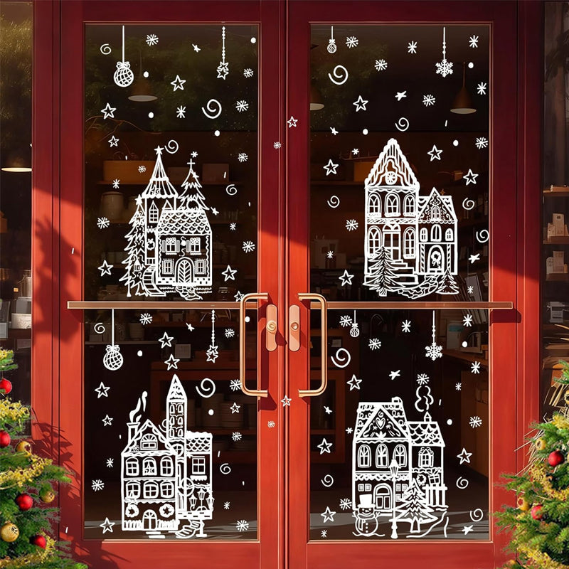 Christmas Village Stickers-HandPrint
