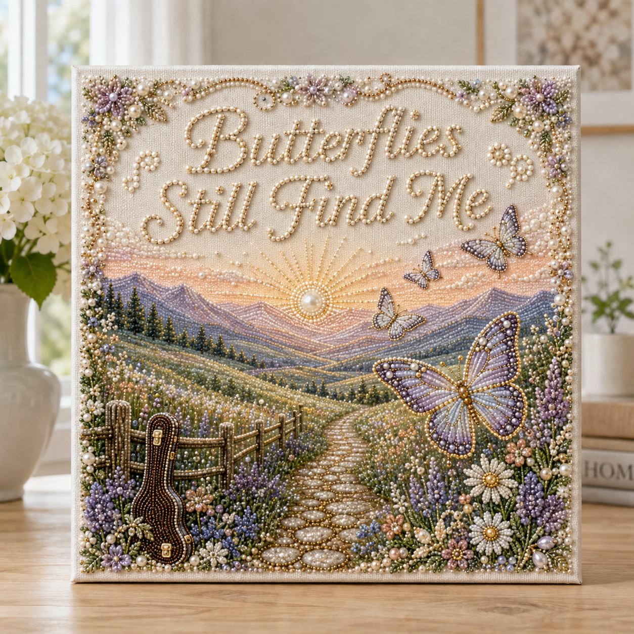 🦋 Songs & Memories DIY Pearl Art Kit-HandPrint