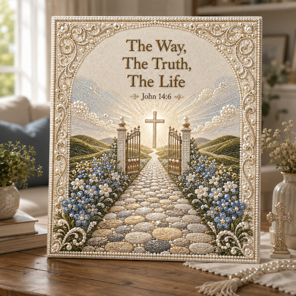 ✝️ Timeless Promises Pearl Art Kit-HandPrint