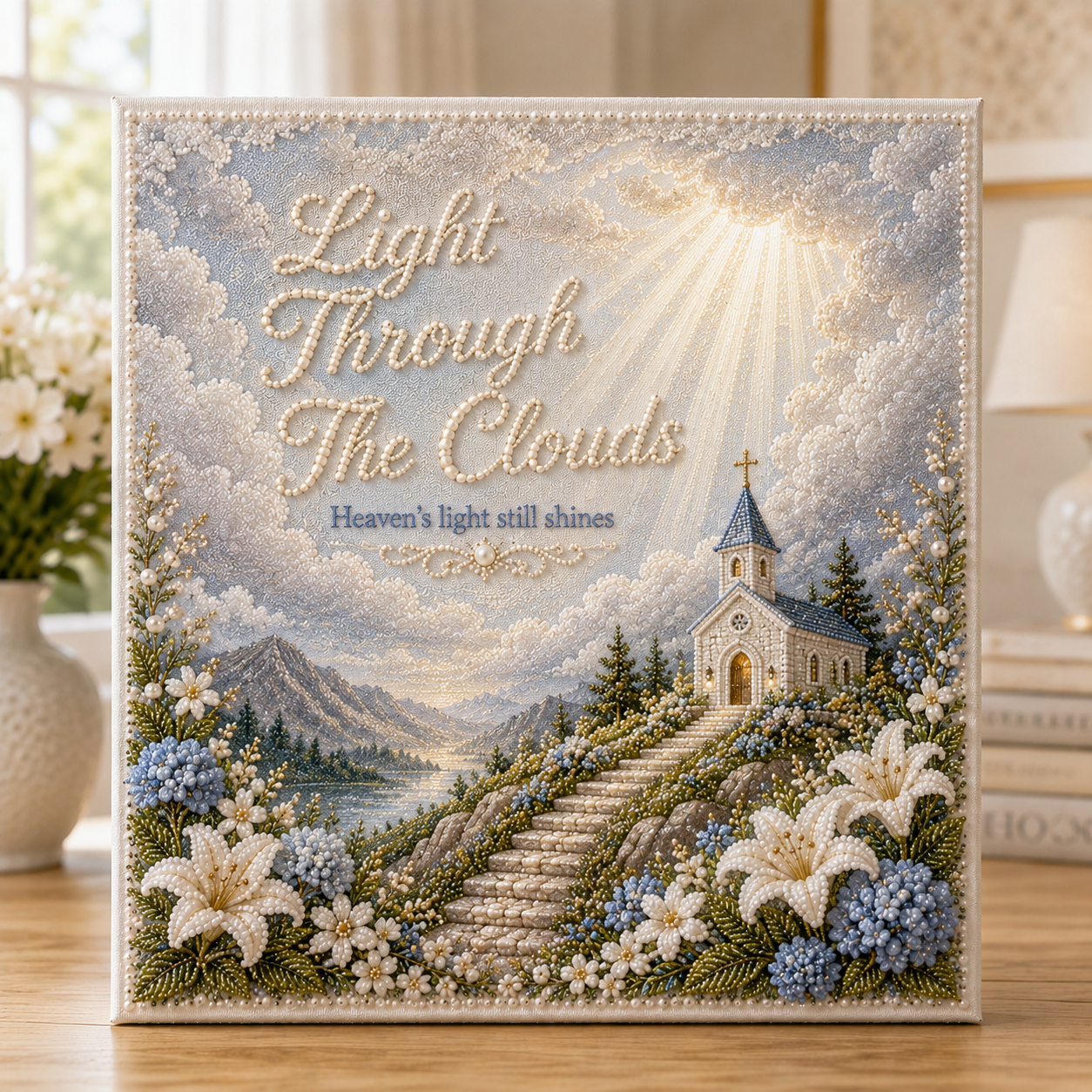 🕊️ Signs of Heaven – Faith, Hope & Remembrance Pearl Art DIY Kit-HandPrint