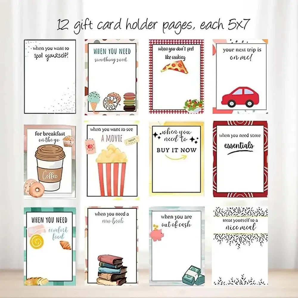 Christmas Gift Card Book – DIY Spiral-Bound Christmas Gift Card Holder Book-HandPrint
