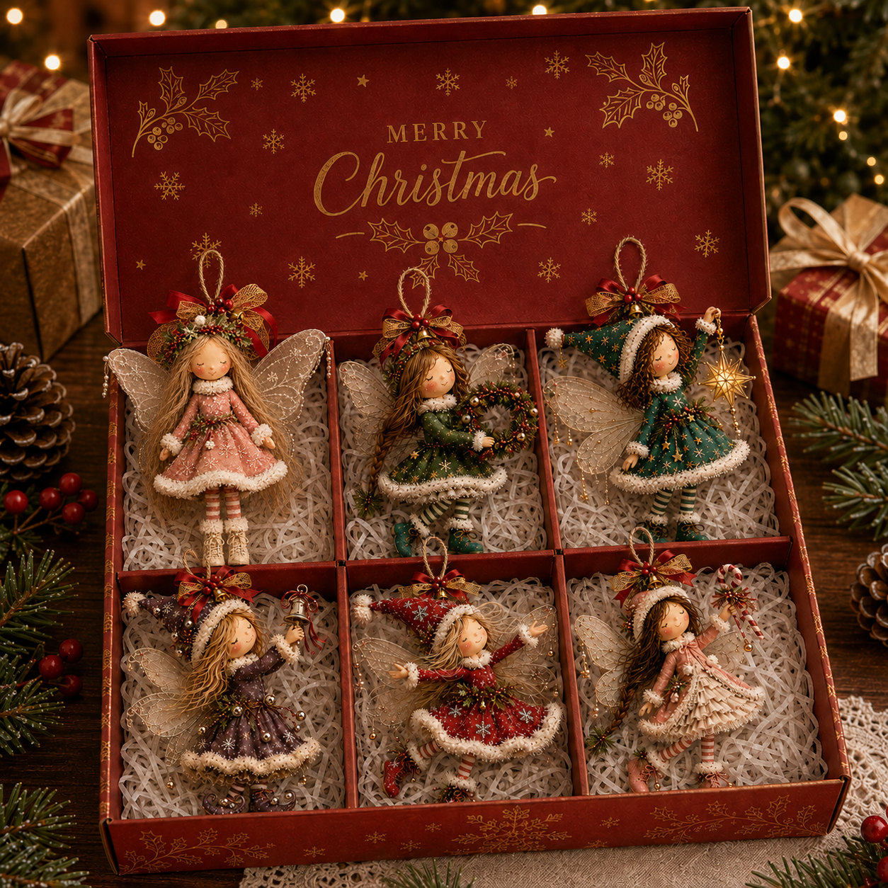 Enchanted Christmas Fairy Ornament Collection-HandPrint