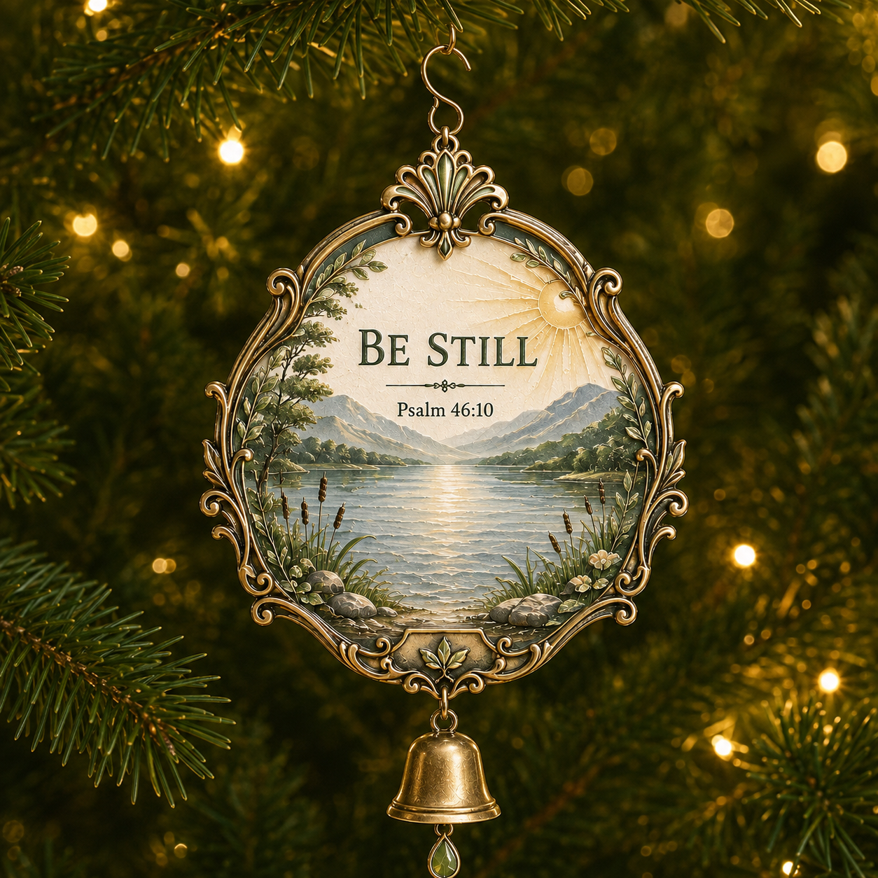 Christmas Scripture Bell Ornament Collection-HandPrint