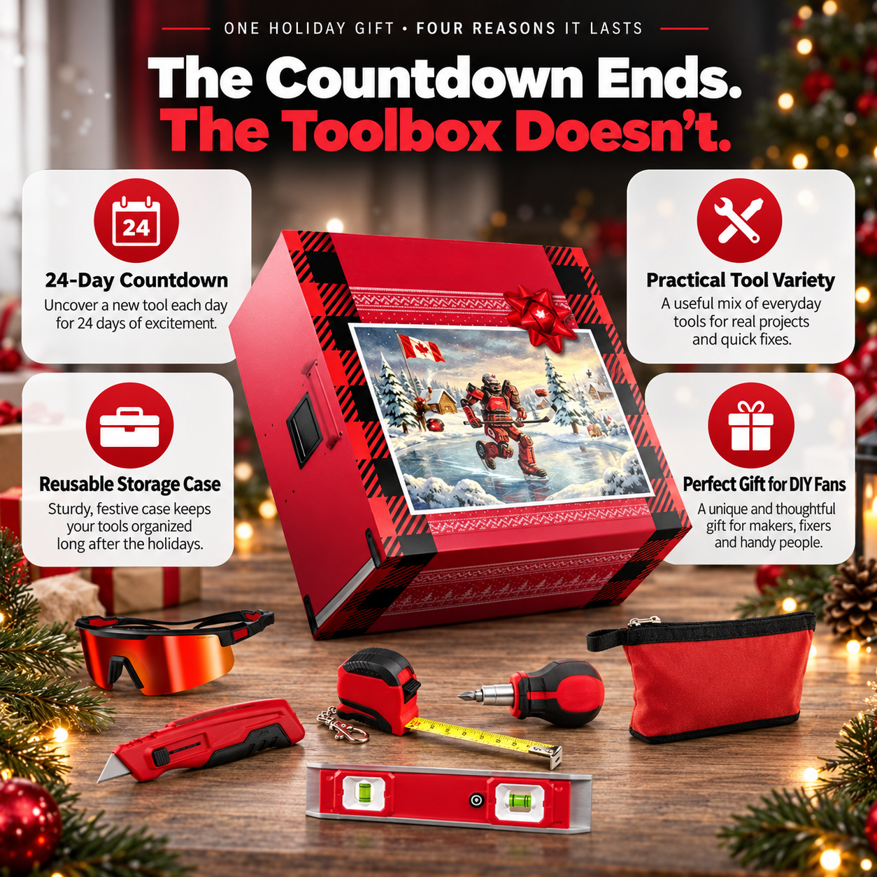 24 Days of Tools Christmas Countdown Gift Set-HandPrint