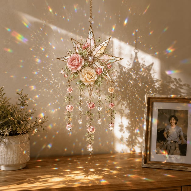 🔥Last Day 50% OFF - 🌸Crystal Garden Suncatcher-HandPrint