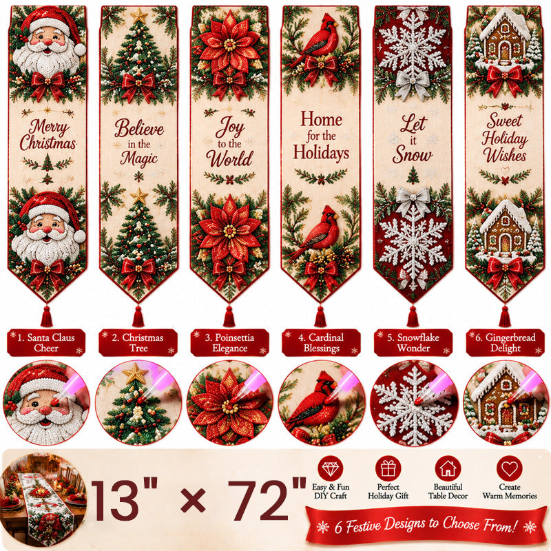 ✨ DIY Christmas Diamond Painting Table Runner Kit-HandPrint