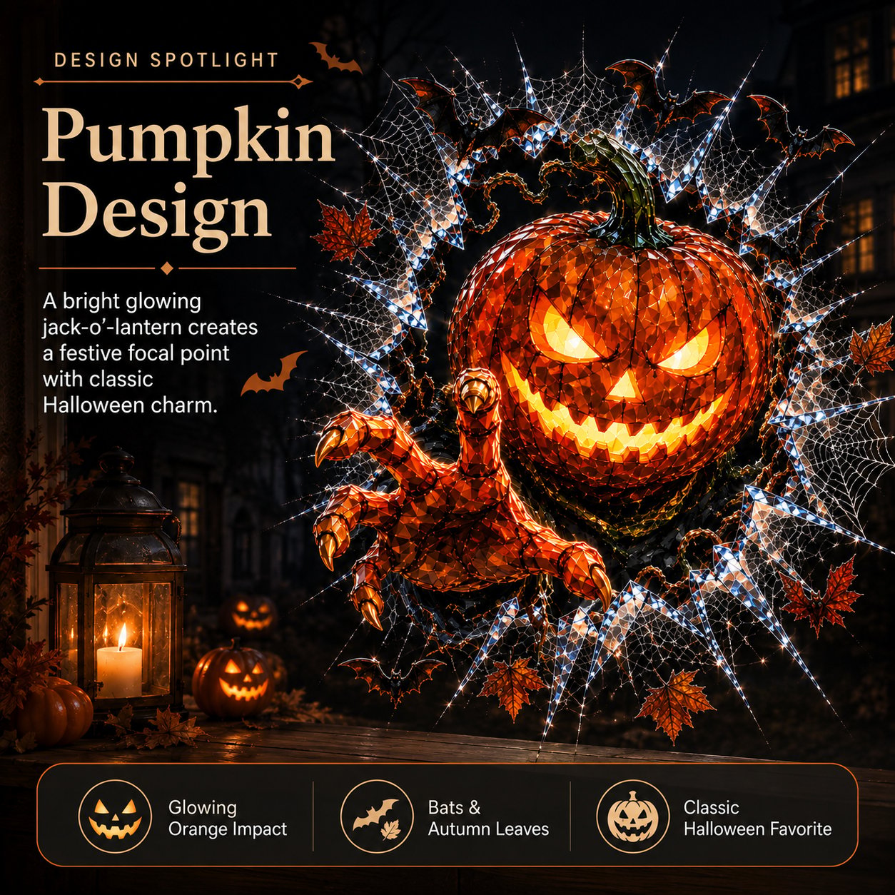 🎃 2026 Halloween Window Decals – 3D Crack Glass Spooky Decorations for a Haunted Halloween Scene-HandPrint